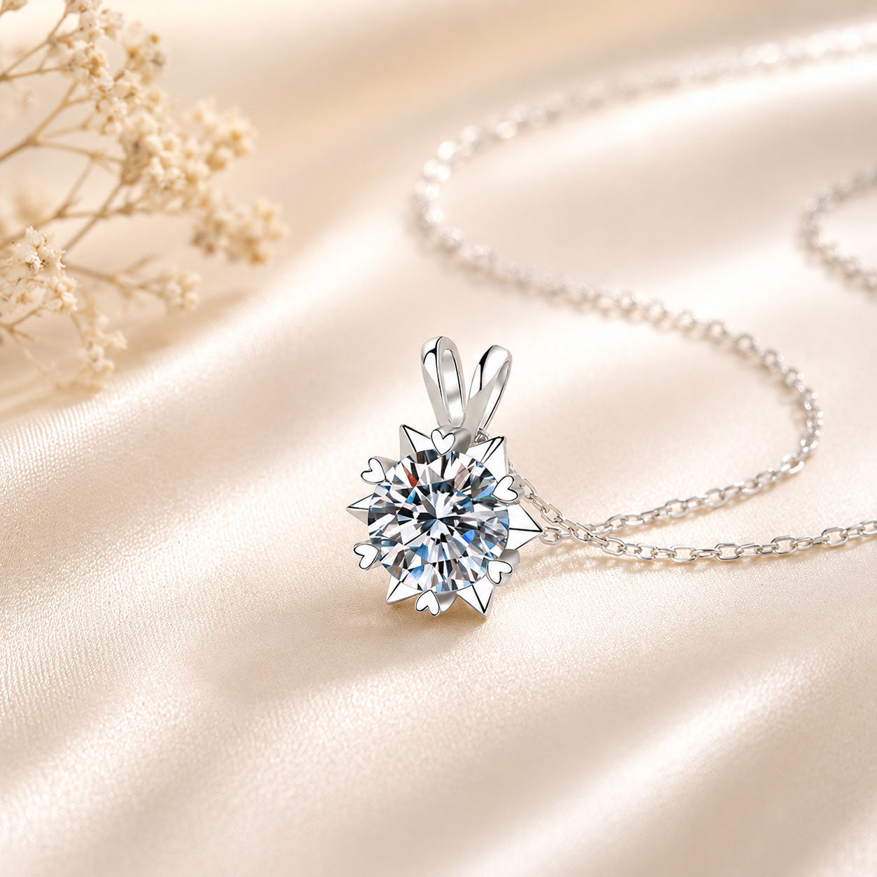 Celestial Heart Lab Diamond Necklace