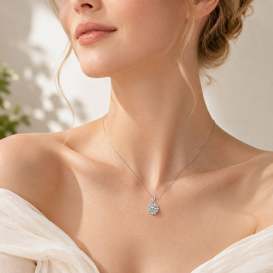 Celestial Heart Lab Diamond Necklace