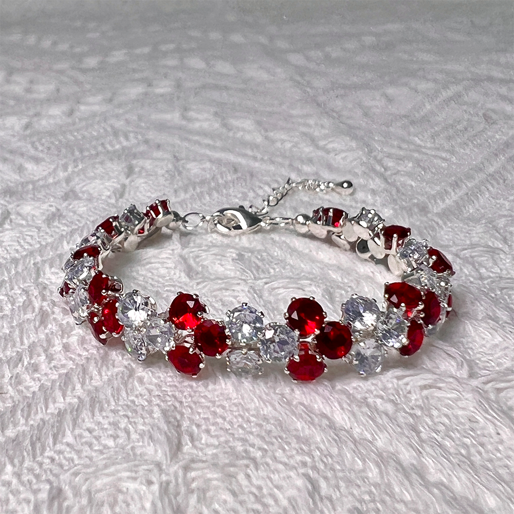 Clear Gemstone Blazing Star Bracelet Elegant Perfect Gift