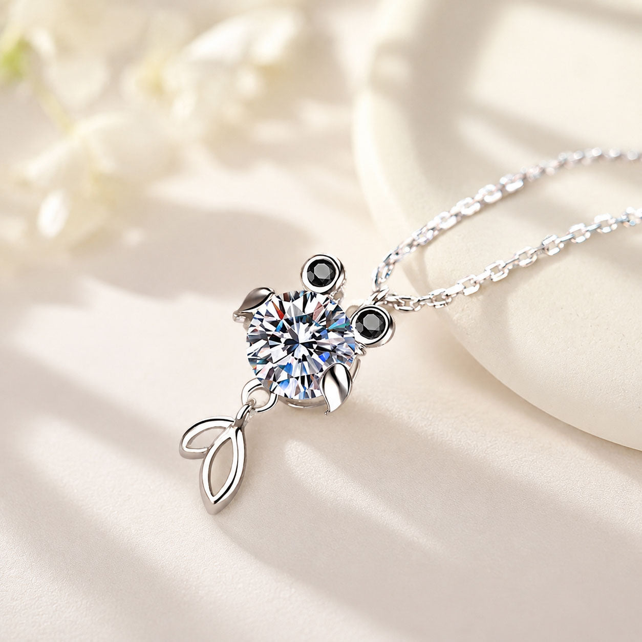 Lab-Grown Diamond Fish Necklace
