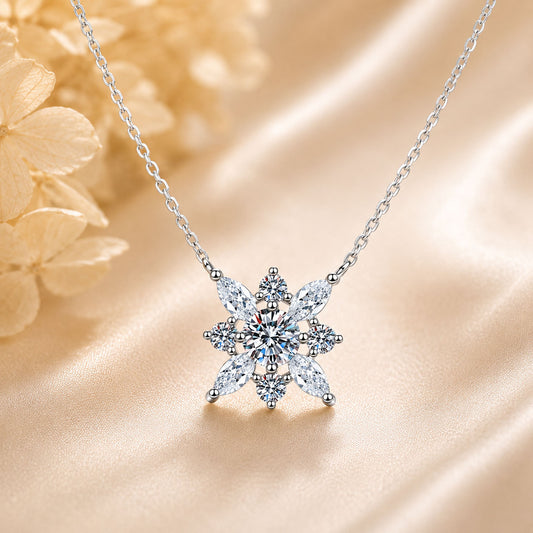 Blooming Star Lab Diamond Necklace