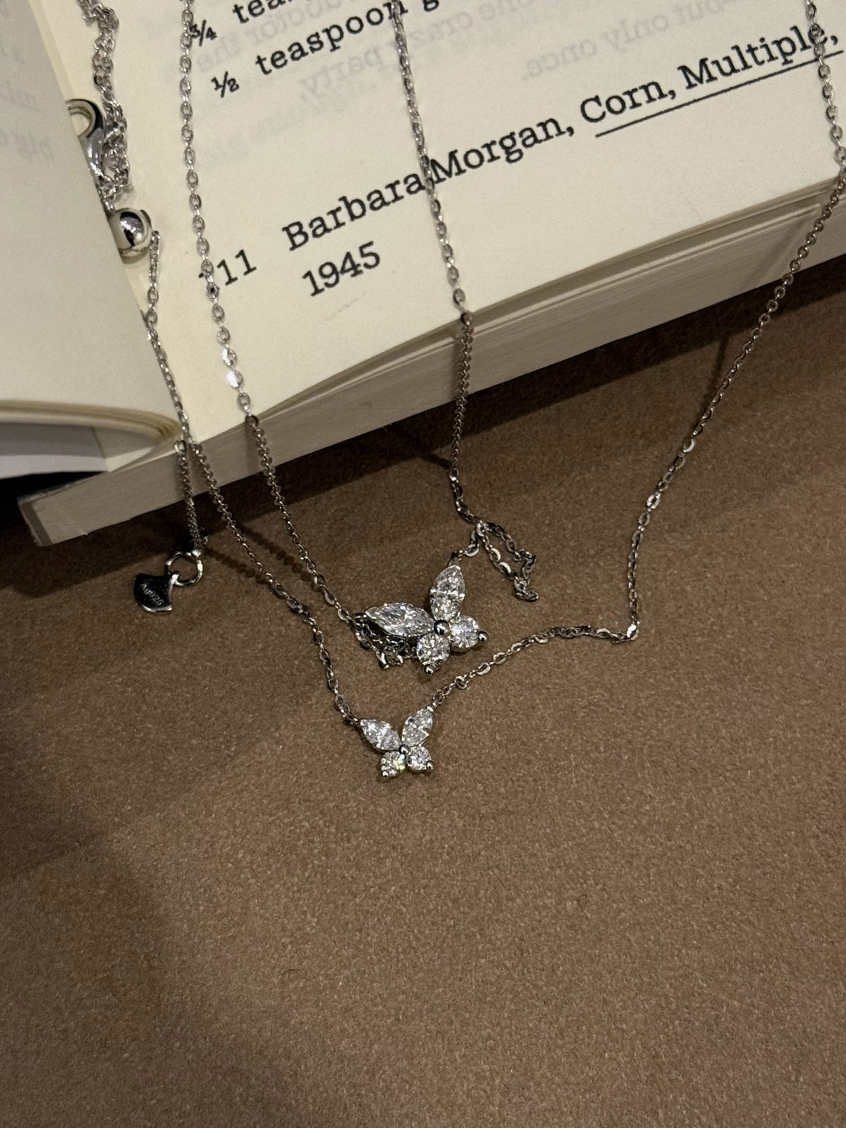 Butterfly Lab Grown Diamond Necklace
