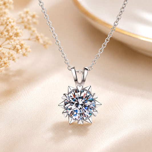 Celestial Heart Lab Diamond Necklace