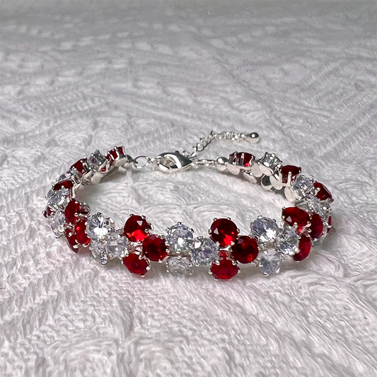 Clear Gemstone Blazing Star Bracelet Elegant Perfect Gift