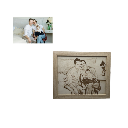 Custom Photo Woodcut Painting